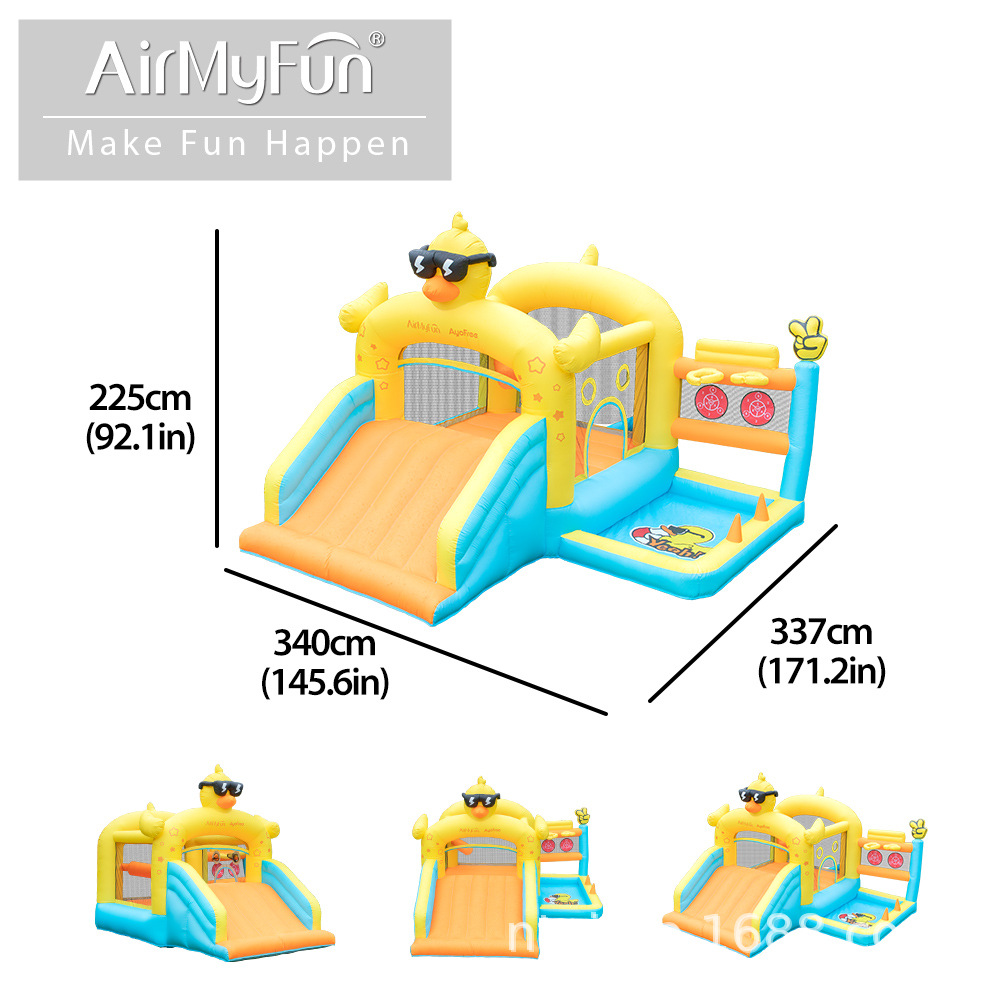 AMF infláble castillo infantil infláble casero cama trampolín interior y exterior castillo infantil casero tobogan de agua infláble
