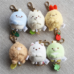 隅の生物のキーホルダー6種類の壁の隅の生物のぬいぐるみのかわいいぬいぐるみのペンダント