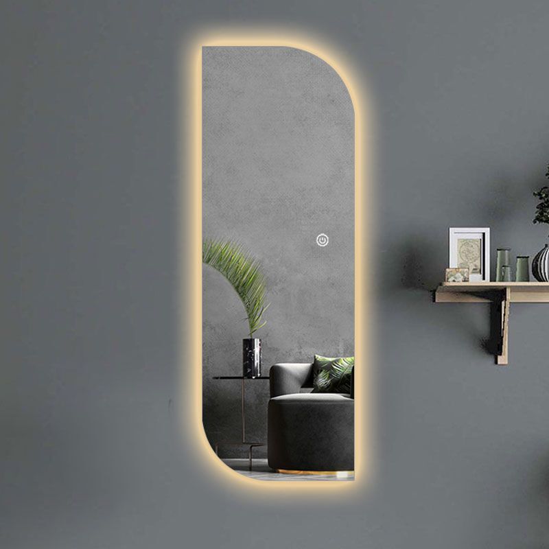Smart LED full-body mirror simple dressing mirror with light irregular decorative mirror fitting mirror household mirror luminous Smart LED full-body mirror simple dressing mirror with light irregular decorative mirror fitting mirror household mirror luminous