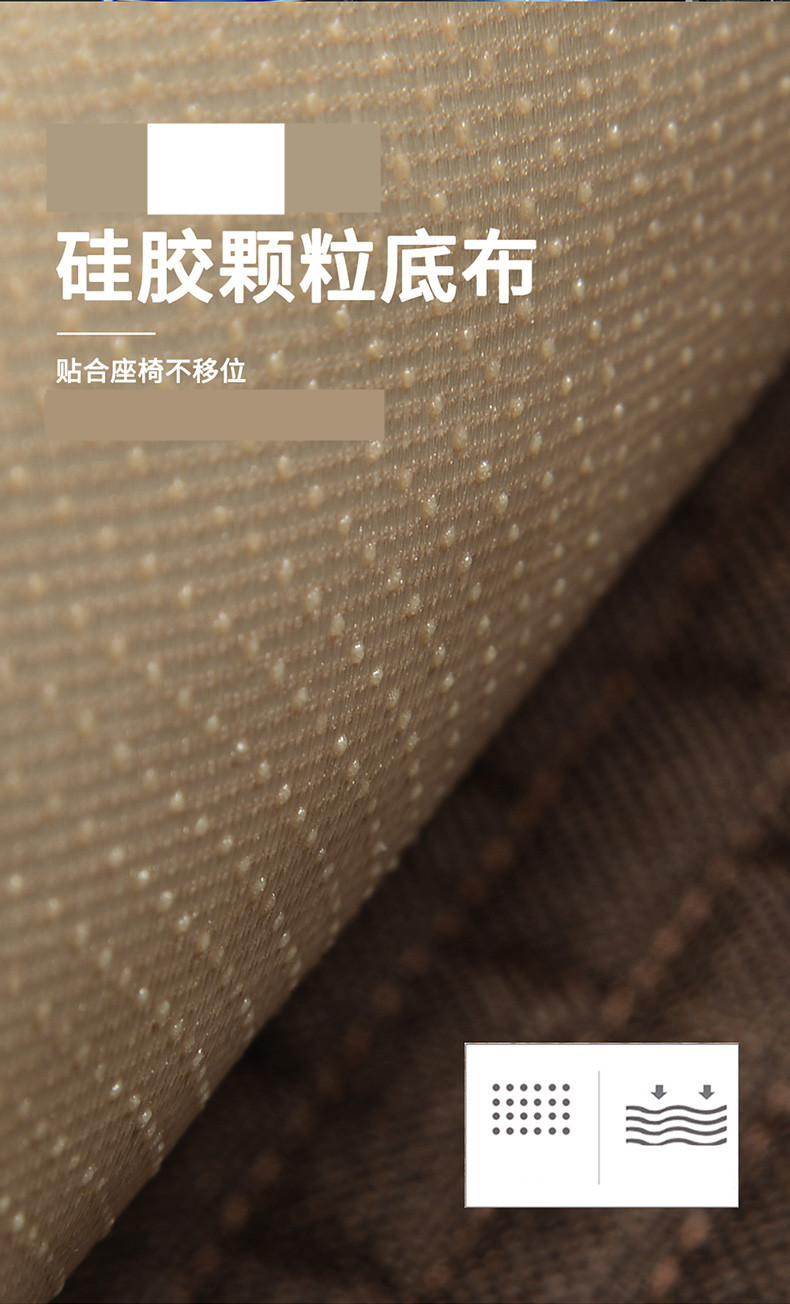 New Universal Linen Car Seat Cushion, Breathable Cotton-Linen Anti-Slip Seat Cover for All Seasons, Simple Design