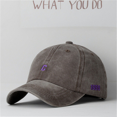 Vintage distressed duckbill hat for men, Korean style, trendy, personalized, versatile, autumn and winter men's youth couple baseball cap