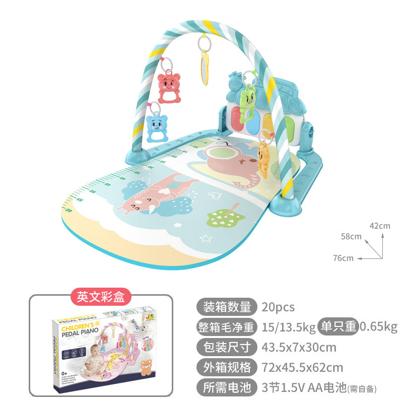Gimnasio Musical con Tapete para Bebés 0-36 Meses, Piano de Pie y Luces