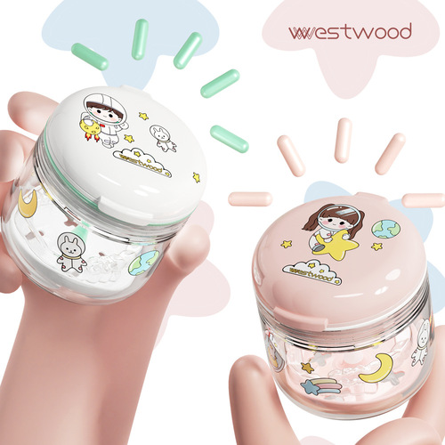 Amazon cross-border braces storage box, denture soaking box, transparent retainer storage and cleaning