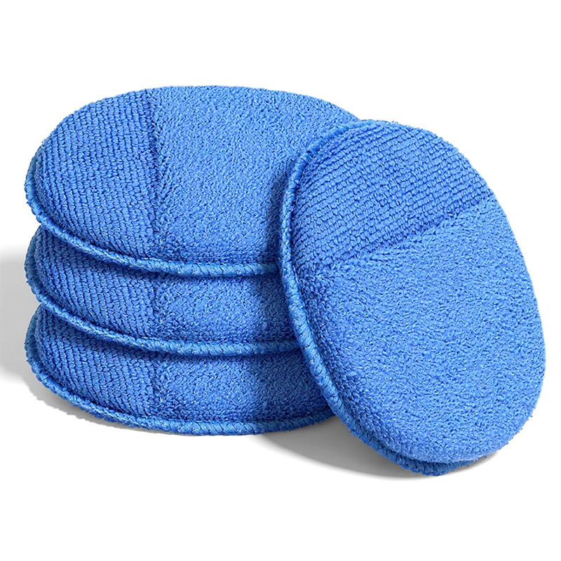 Amazon Microfiber Car Wax Application Pad 6-Piece Car Tire Cleaning Waxing and Polishing Special Sponge Pad