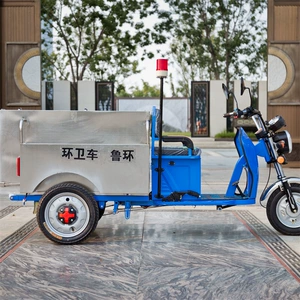 Electric Stainless Steel Garbage Truck, Community Property Trash Transfer Truck, Can Be Added to Shed Cleaning and Sanitation Truck