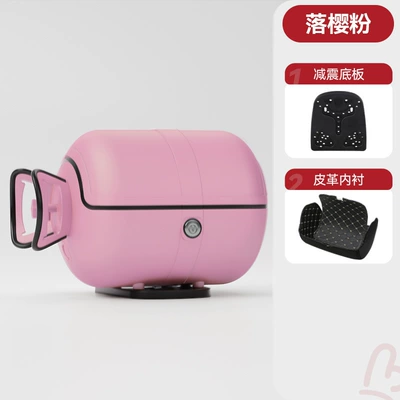 Motorcycle Trunk, Scratch-Resistant and — Motorcycle trunk - matte-cherry-blossom-pink-black-border-custom-orders-ship-in-48-hours