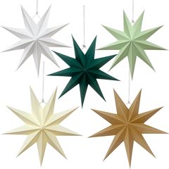 スポットクリスマススターハンギングオーナメントクリスマスデコレーションショッピングモールレイアウトストアお祝い装飾3D立体スターランプシェード