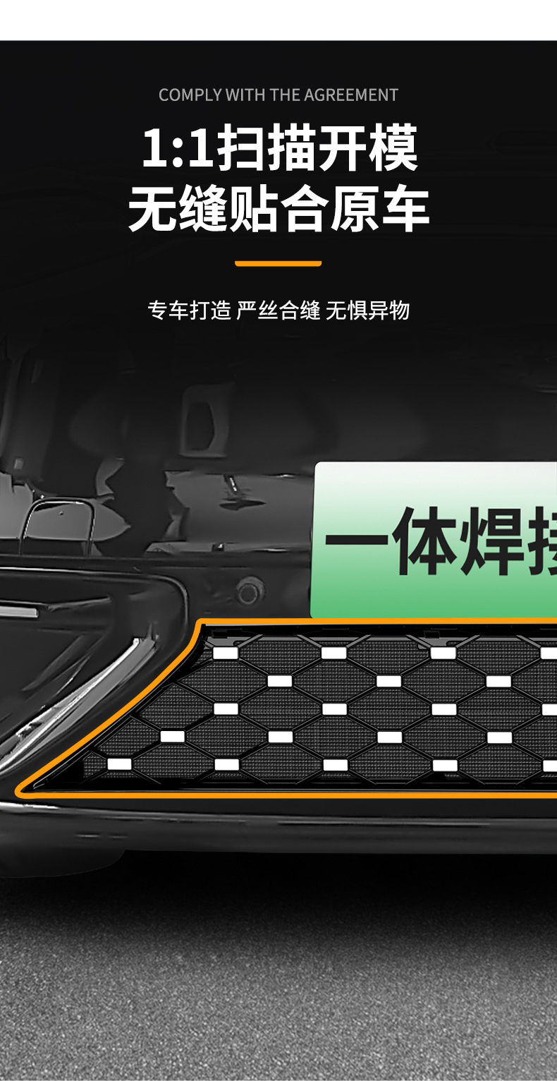 Suitable for Aito M6 Extended-Range Version/Pure Electric Version, Star-Pattern Integrated Welded Car Insect-Proof Net, Dedicated for the Front Grille