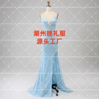 特价款不退换    晚礼服独立站跨境外贸舞会裙长款派对晚宴礼服
