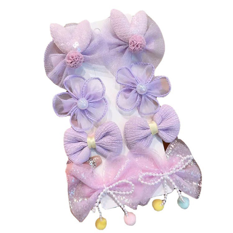 Princesa DE LOS NIÑOS Super Hada arco horquilla tela flor horquilla accesorios para el cabello no lastiman el pelo BB clip chica Bangs clip