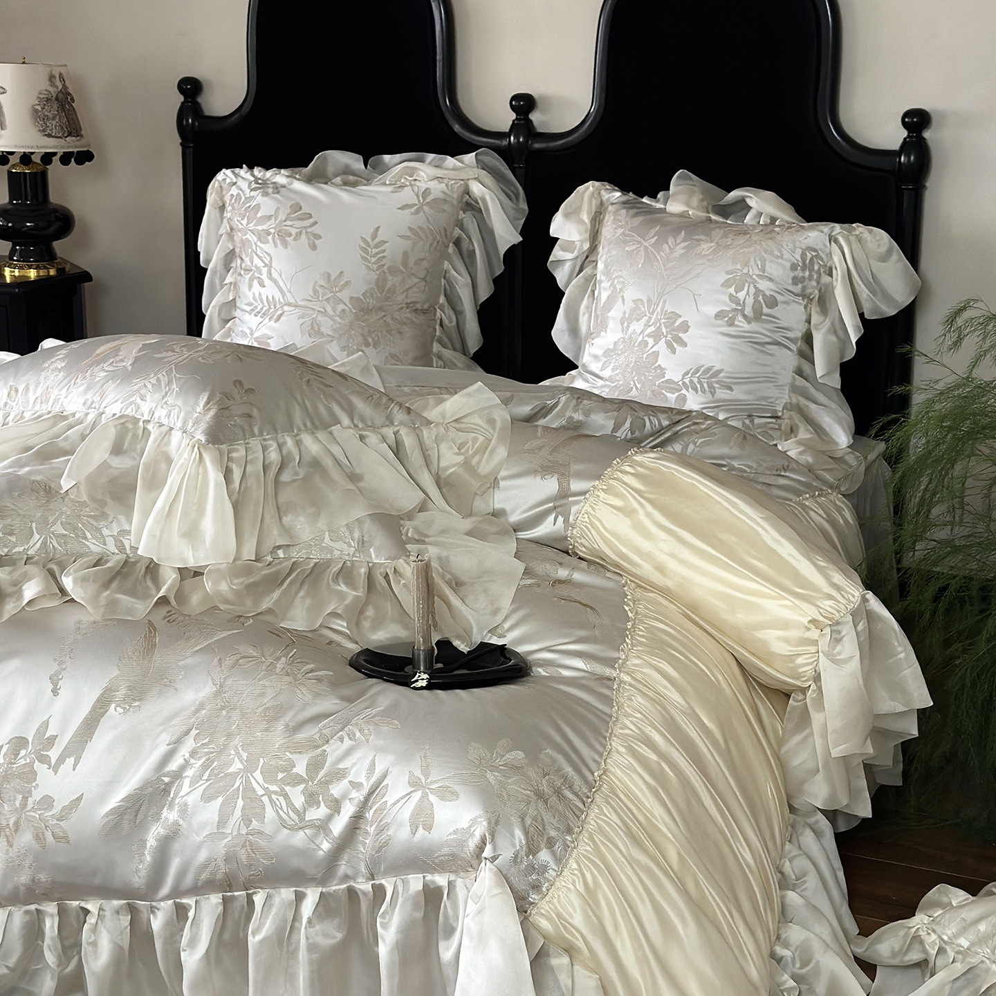 Vintage påslakan i jacquardbomull i boho-stil_voghion.com