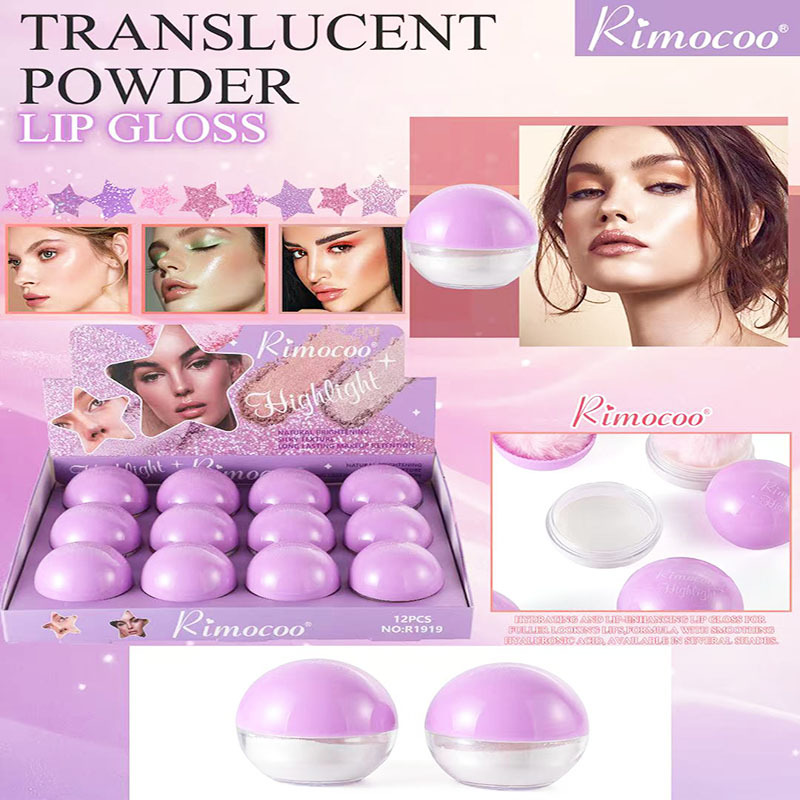 Paleta de Iluminador y Rubor Facial Color de piel brillante Tridimensional natural
