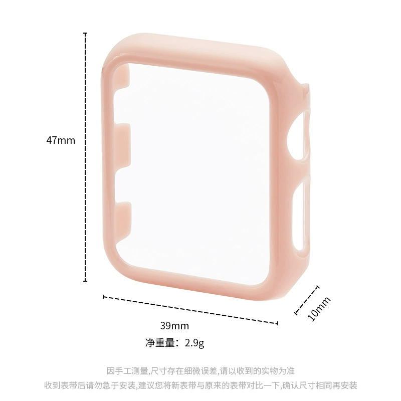 Совместимый чехол IWATCH7 5/6/7/8 Apple PC цветного сладкого цвета жесткая оболочка защитная оболочка полая водонепроницаемая крышка