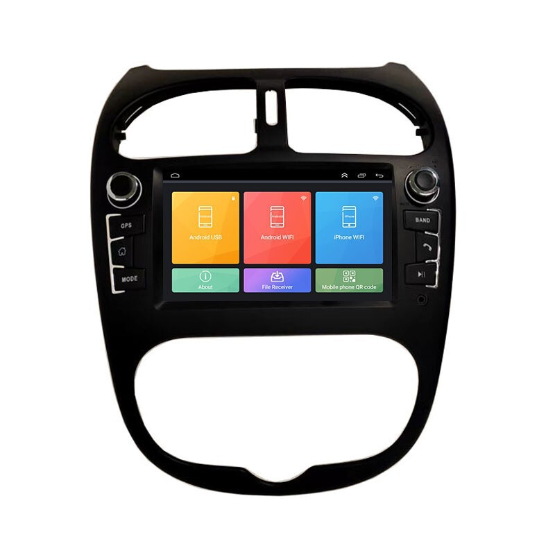 Cross-mirror applies to Peugeot 206 original car style 7-inch Android central control large screen navigator PEUGEOT 206