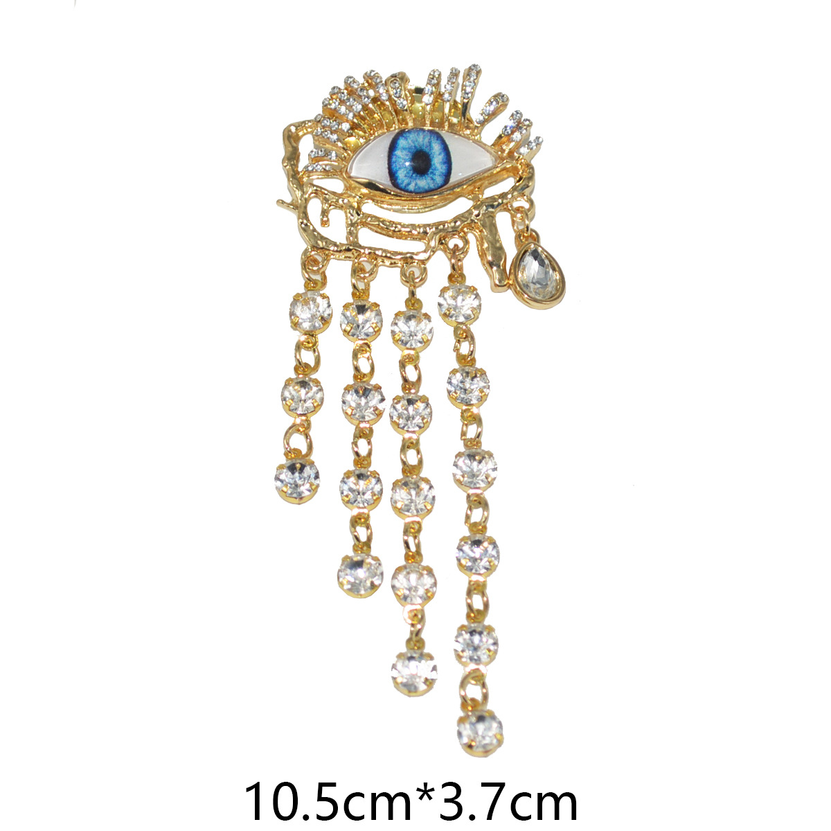 Vintage Devil Brooch With Diamonds And Tassels High-end Pin_voghion.com
