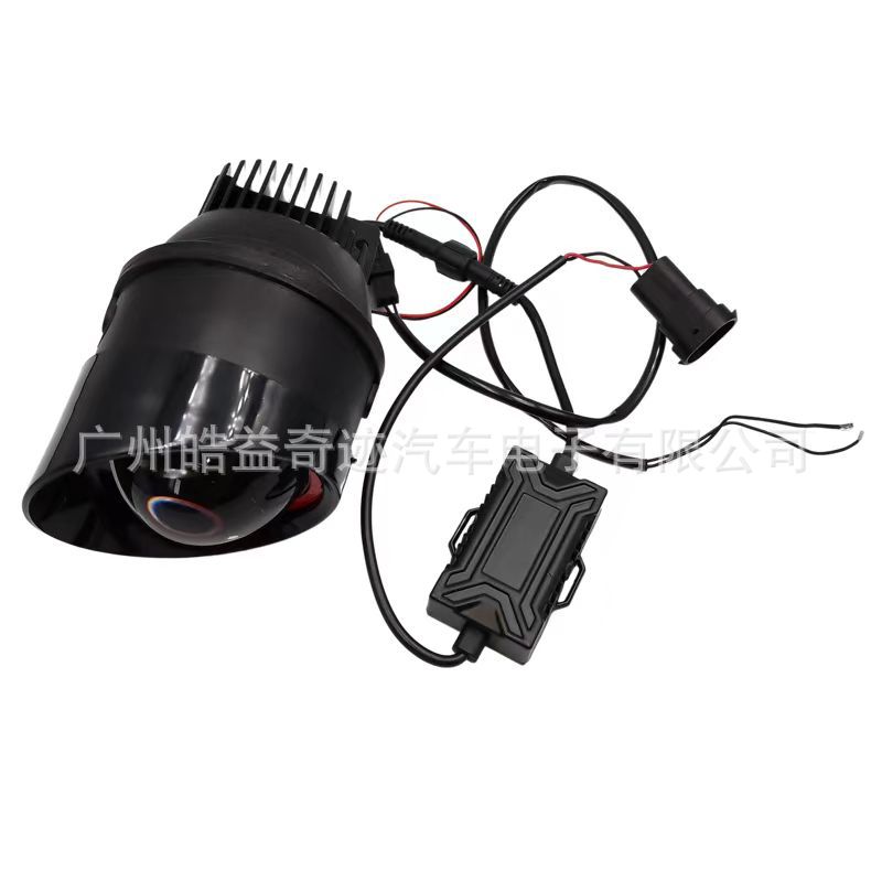 En stock venta al por mayor garantía de calidad Modificación del coche nueva lámpara de niebla 55W LED doble luz antiniebla lente universal image 5