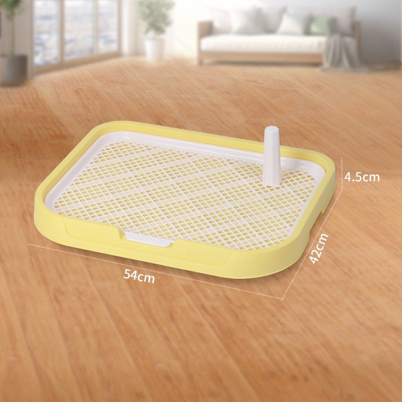 犬トイレの特大サイズの防尿はね付きの柱はタブレット式の犬の尿盆の家庭用の厚い卸売りを洗い流すことができます。|undefined