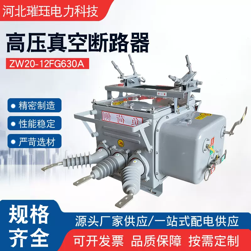 ZW20-12FG630A户外高压真空断路器智能遥控带隔离10KV柱上开关