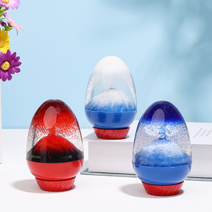 Volcanic eruption oil drops acrylic egg hourglass student creative gift birthday gift home decoration ornaments