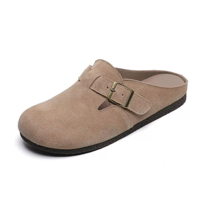 Мюли (Birken) женские беззадние с пряжкой, летний уличный ретро стиль