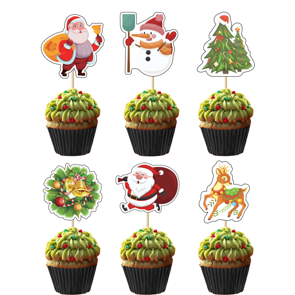 Christmas Themed Cake Toppers, Baking Birthday Party Decorations, Christmas Tree Birthday Cake Decoration Supplies