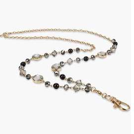 lanyard necklace双面玻璃挂绳工作牌项链毛衣钥匙易拉扣系索项链