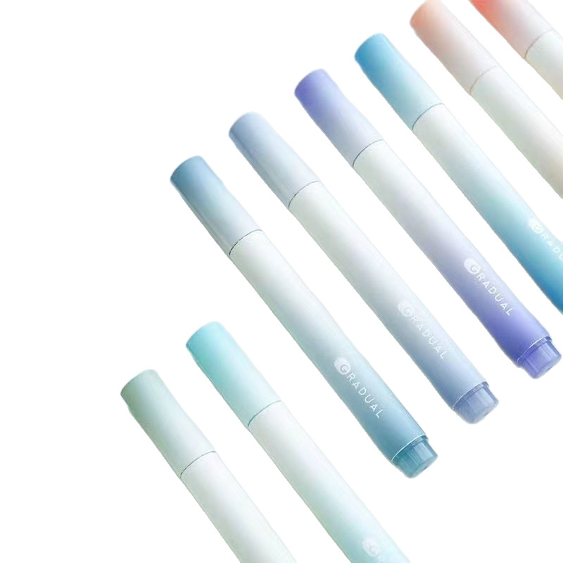 Pluma fluorescente de Venta caliente Morandi pluma de marcado macaron pluma de marcado multicolor brillante color de la pluma de color pluma clave