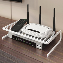 光猫wifi路由器收纳盒电视机顶盒置物架支架桌面免打孔散热托架子