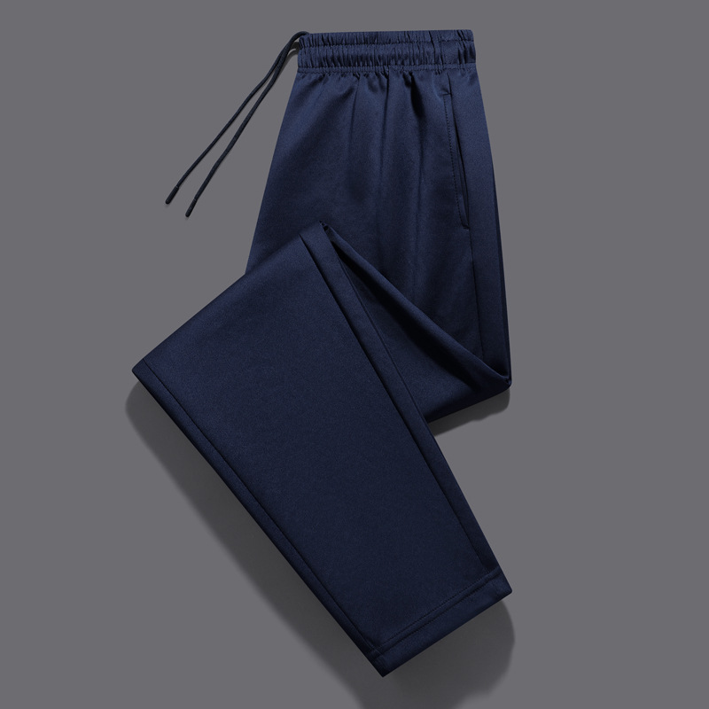 (spring and autumn south korean silk) solid color navy blue