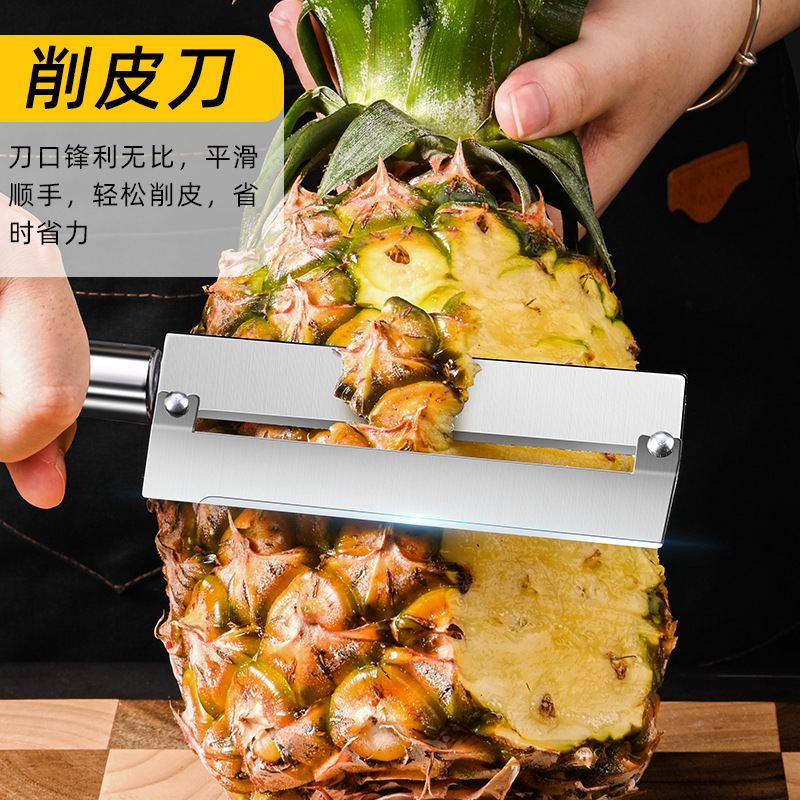 Ojos cortar un cuchillo de piña cuchillo de caña de azúcar de piña al por mayor pelador de acero inoxidable