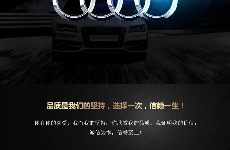 Audi A3 front grille emblem, for both old and new models; A3 front four-ring emblem; front and rear emblems; rear four-ring emblem