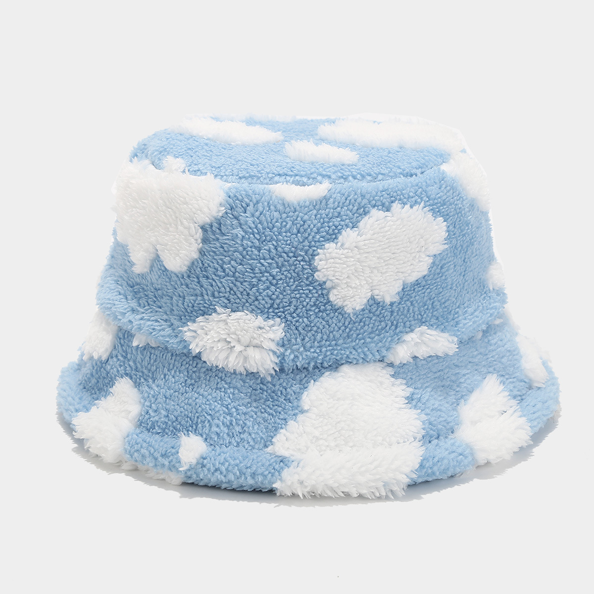 Japón pequeño fresco patrón de flor de moda gorra de pescador de peluche mujer moda versátil gorra de ocio gorra de bañera al aire libre gorra caliente