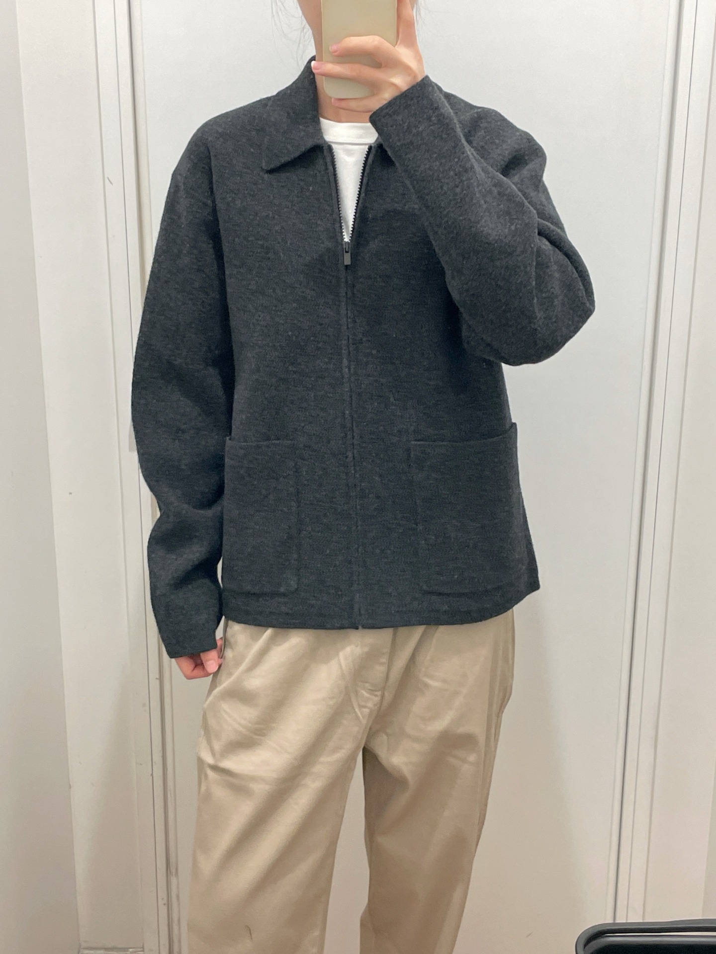 Men's and Women's Clothing Couple's Knitted Cardigan Zipper Jacket/Warm Jacket Jacket 25 Autumn and Winter New Style 481242
