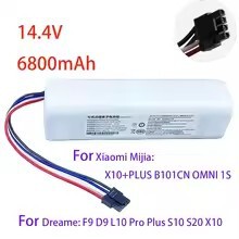 14.4V 6800mAh�ߵؙC�늳��m���С��F9 D9 L10 S10 S20 X10