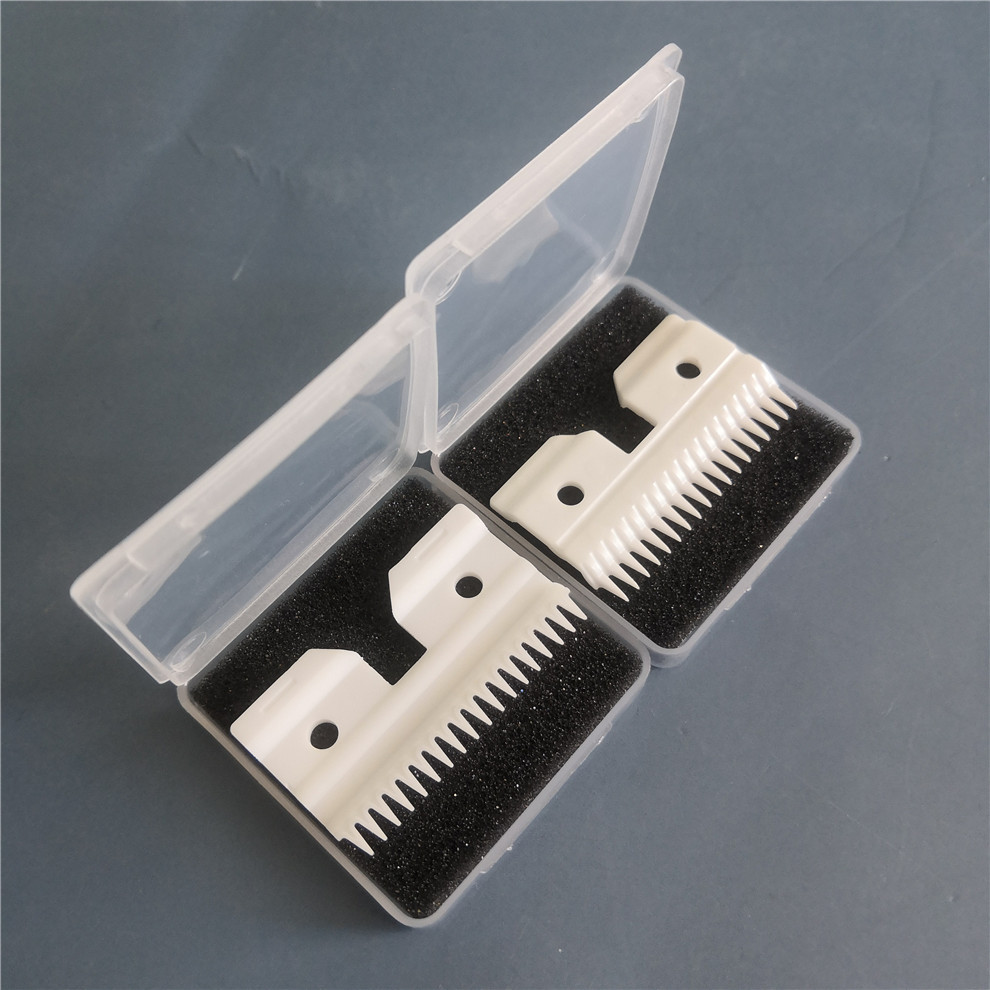 厂家现货可批发 易清洁 氧化锆陶瓷理发推剪动刀刀片 2孔18齿