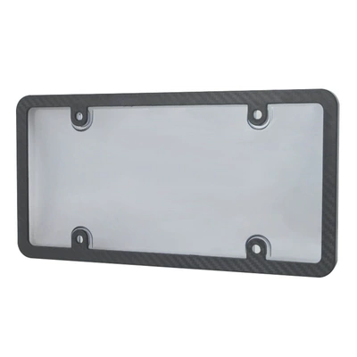 License plate holder/license plate holder: frame with cover transparent cover