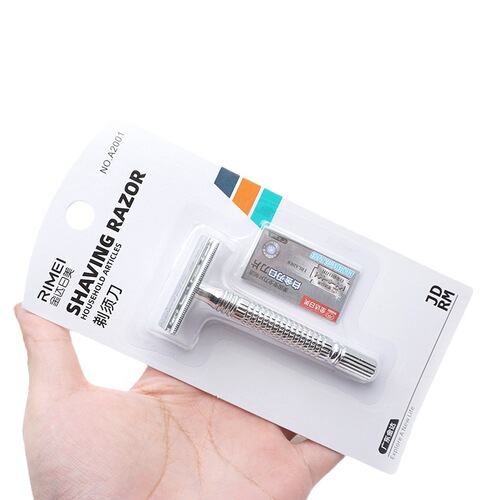 Kinda Rimei A2001 razor platinum manual razor blade old-fashioned shaving double-sided razor holder
