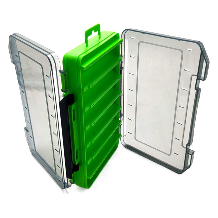 Caja de camarones de madera caja de Luya de doble cara Mino caja de almacenamiento de cebo falso accesorios de artes de pesca Caja de Herramientas caja de cebo Luya de pesca al por mayor