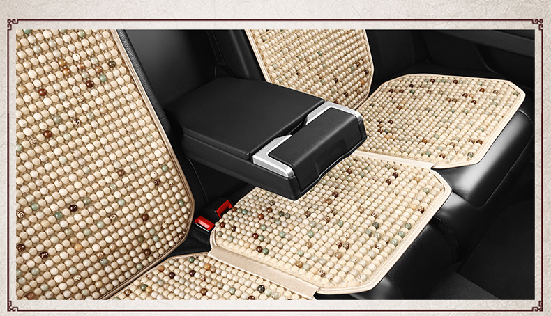 Ice fart Bodhi car cushion summer cool cushion single piece truck ventilation breathable wooden beads Four Seasons universal car seat cushion
