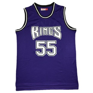 Kings Retro Embroidered Basketball Jersey Jersey Jersey Jersey Mesh Vest 55#4 Competition Training Sports Williams