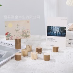 エコ木の切り株メモ木製名刺入れ結婚式会議木製装飾置物田園風木ベース