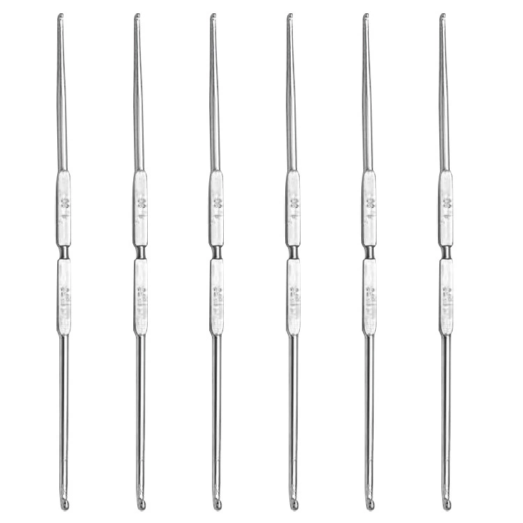 DIY Железный крючок игла металлический вязаный крючком свитер шерстяной крючок тапочки DIY вязальный инструмент двойное вязание крючком