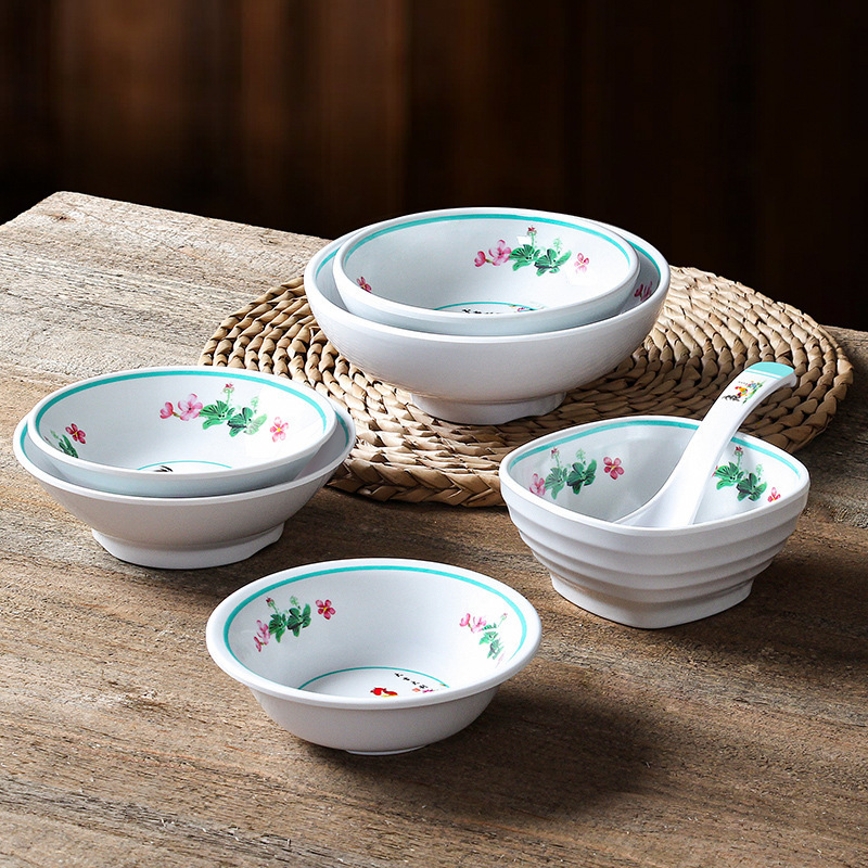 Melamine Tableware Set Creative Vintage Nostalgic Rooster Small Bowl Restaurant Hotel Rice Bowl Soup Bowl Imitation Porcelain Seasoning Bowl Melamine Tableware Set Creative Vintage Nostalgic Rooster Small Bowl Restaurant Hotel Rice Bowl Soup Bowl Imitation Porcelain Seasoning Bowl