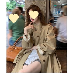 都市浪漫~2025春秋季新款宽松显瘦小个子韩版休闲英伦风衣外套女