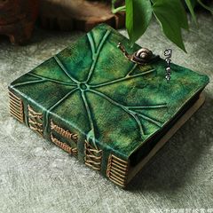 Leather handmade 3456-inch photo album insert pockets storage album vintage wire-bound memory album leather photo album