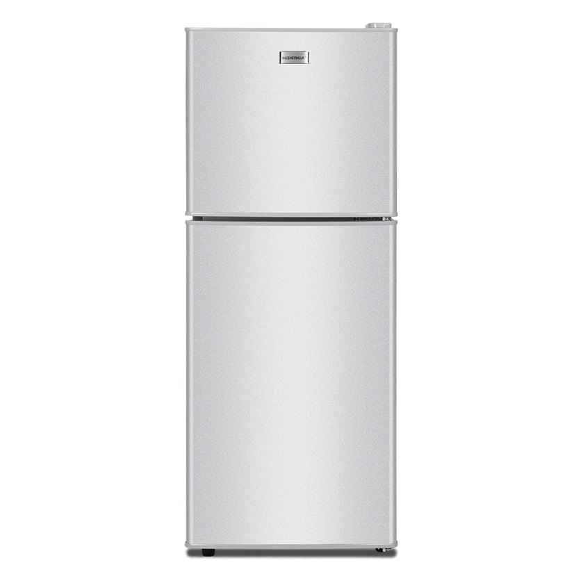 Refrigerador pequeño Shenhua de 162-202 litros para uso doméstico, ideal para apartamentos de alquiler, con el compartimento superior para refrigeración y el inferior para congelación, mini refrigerador eléctrico de doble puerta para dormitorios.
