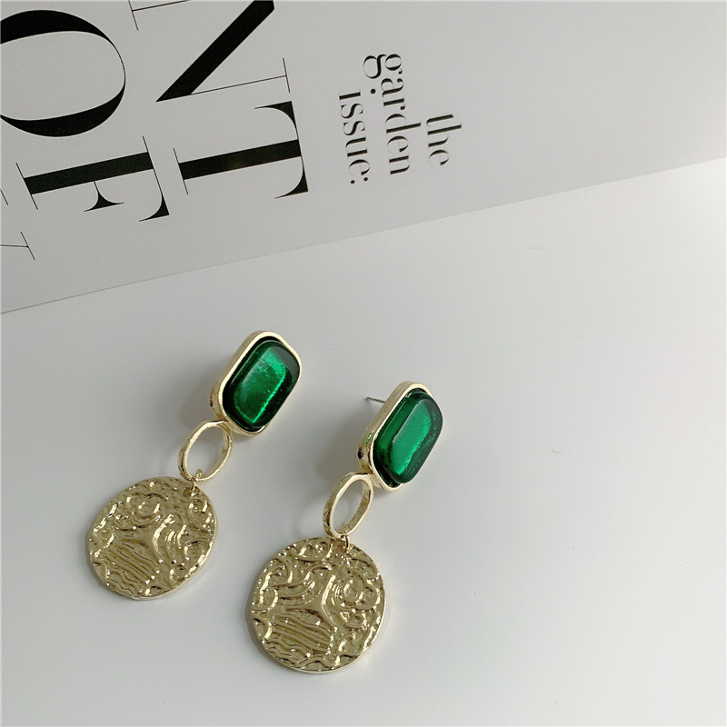Baroque Old Coin Earrings display picture 3
