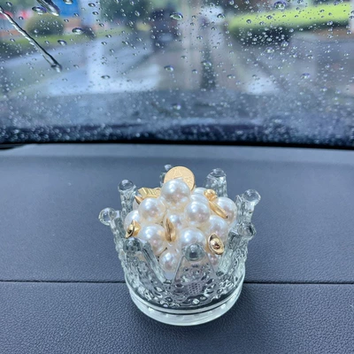Car Interior Odor Removal, Car ornaments - crystal-treasure-basin-blessing-with-incense
