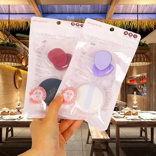现货直发气垫干湿两用圆形海绵黄油粉扑化妆工具超软不吃粉粉扑