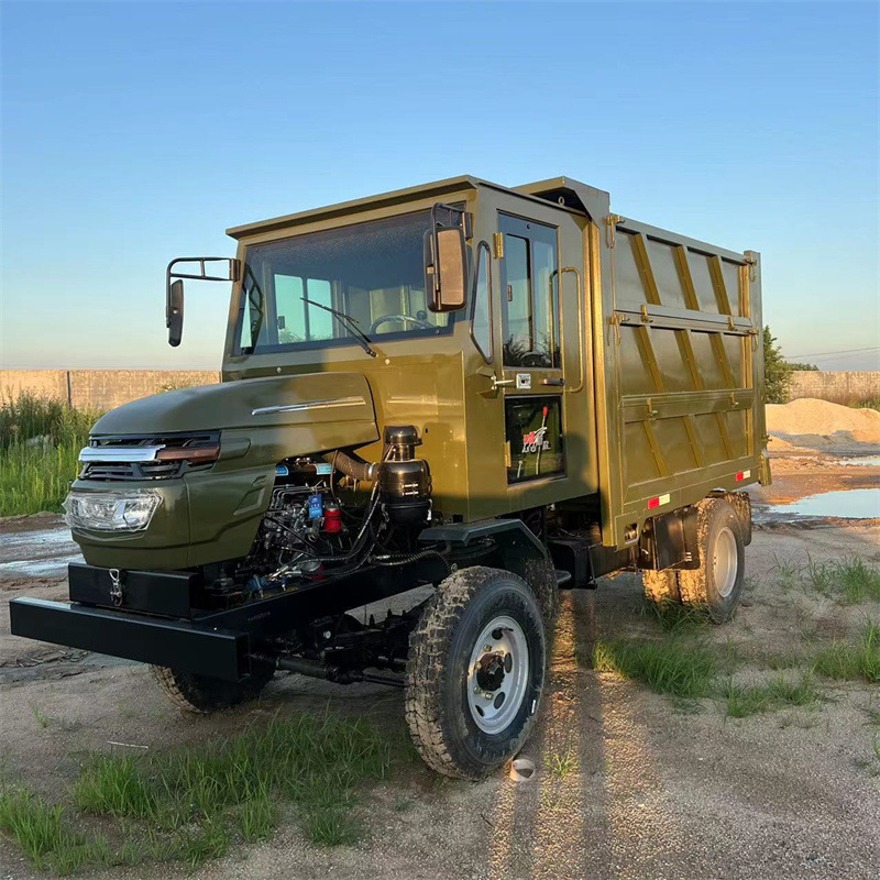 建筑工地双油顶液压自卸后翻车矿用农用四缸拖拉机柴油四不像车